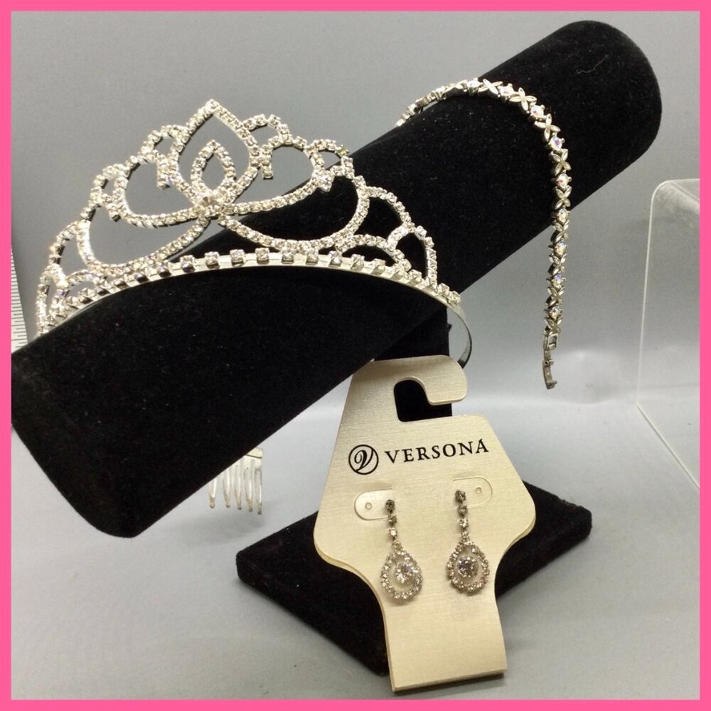 Sparkly Tiara Ensemble, 3 pc